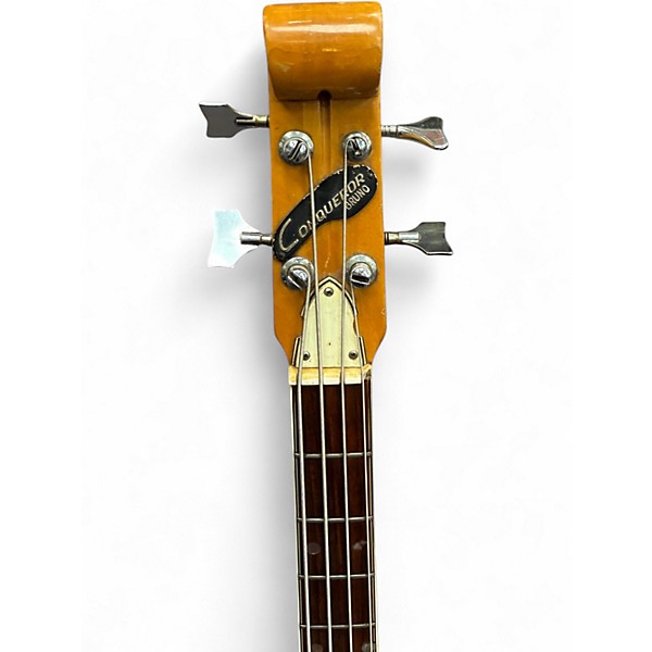 Vintage 1970 Conqueror BRUNO 3 Tone Sunburst Electric Bass Guitar
