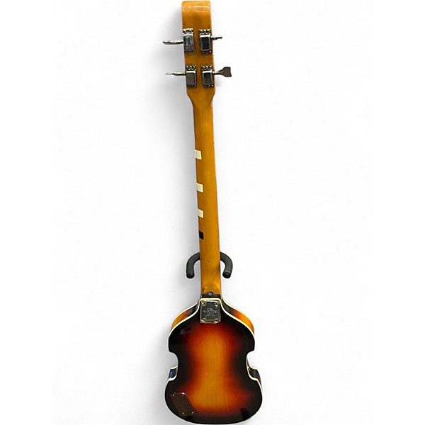 Vintage 1970 Conqueror BRUNO 3 Tone Sunburst Electric Bass Guitar