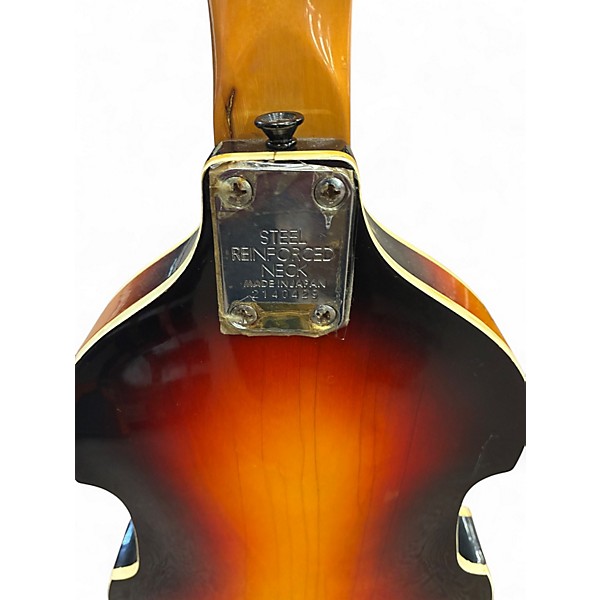 Vintage 1970 Conqueror BRUNO 3 Tone Sunburst Electric Bass Guitar