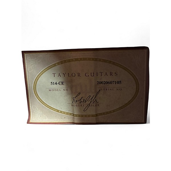 Used Taylor 514CE Natural Acoustic Electric Guitar