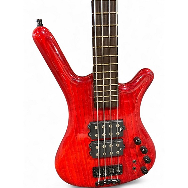Used Warwick Corvette 4 String Hot Rod Red Electric Bass Guitar
