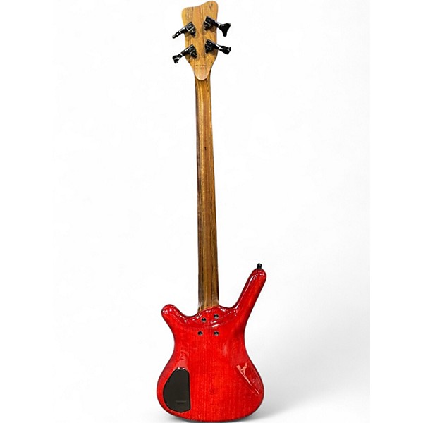 Used Warwick Corvette 4 String Hot Rod Red Electric Bass Guitar