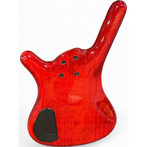 Used Warwick Corvette 4 String Hot Rod Red Electric Bass Guitar