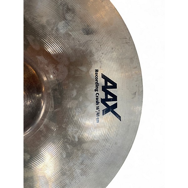 Used SABIAN 16in AAX RECORDING CRASH Cymbal