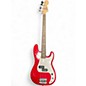 Used Squier MINI P BASS Red Electric Bass Guitar thumbnail