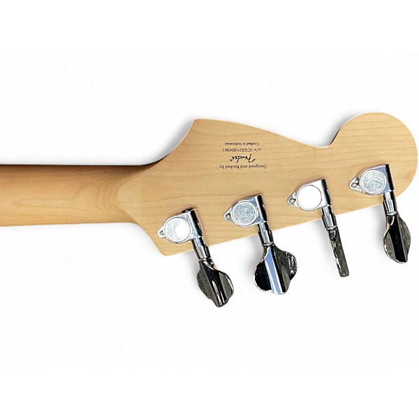 Used Squier MINI P BASS Red Electric Bass Guitar