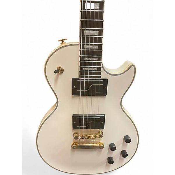 Used Epiphone MKH Matt Heafy Signature Les Paul Custom Origins White Solid Body Electric Guitar