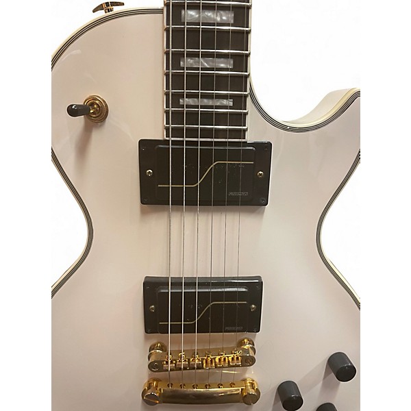 Used Epiphone MKH Matt Heafy Signature Les Paul Custom Origins White Solid Body Electric Guitar