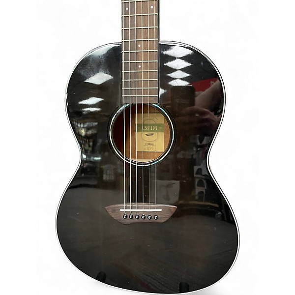 Used Yamaha csf1m trans black Acoustic Guitar