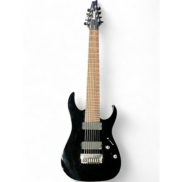 Used 2013 Ibanez RGIR28FE Iron Label 8 String Black Solid Body Electric Guitar