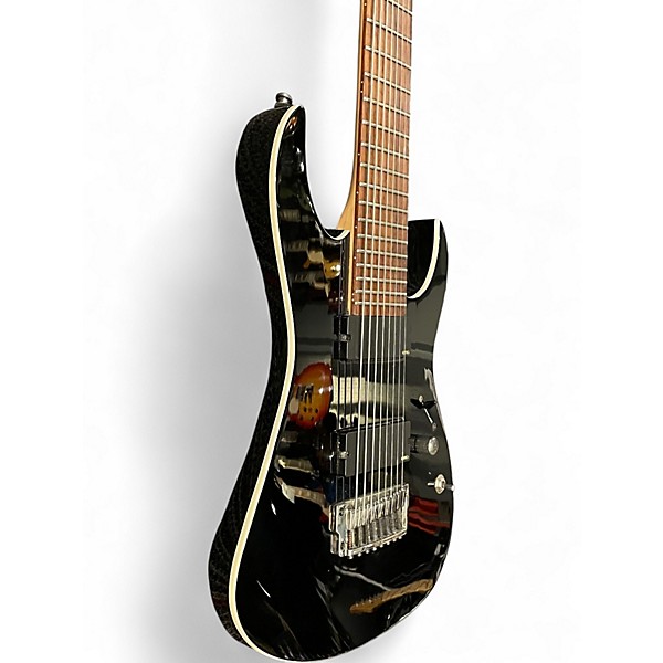 Used 2013 Ibanez RGIR28FE Iron Label 8 String Black Solid Body Electric Guitar