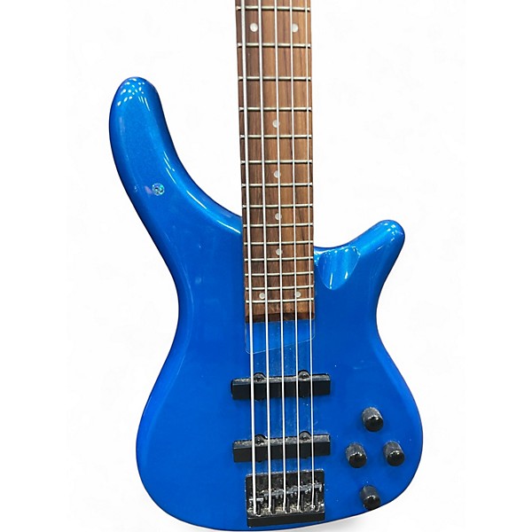 Used Rogue LX205B Metallic Blue Electric Bass Guitar