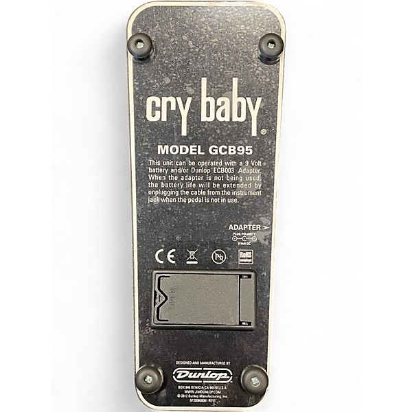 Used Dunlop GCB95 Original Crybaby Wah Effect Pedal