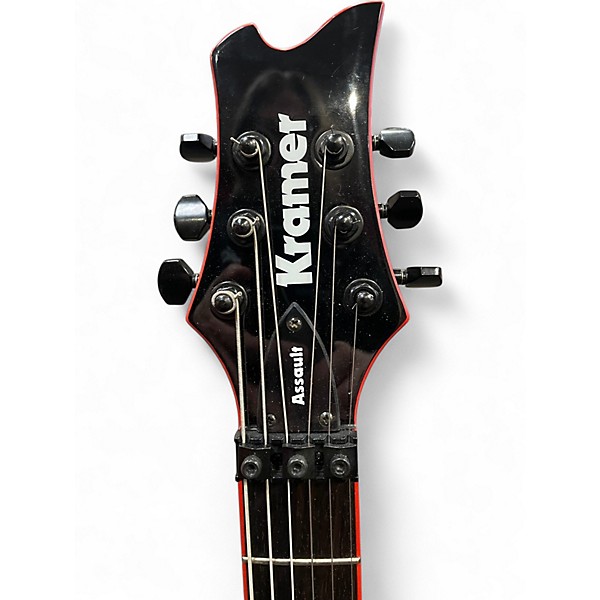 Used 2022 Kramer ASSULT 220 FR Black Solid Body Electric Guitar