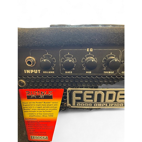 Used Fender Rumble 15 15W 1X8 Bass Combo Amp