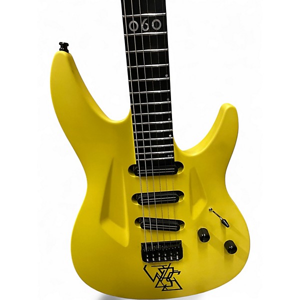 Used Aristides 060 Yellow Solid Body Electric Guitar