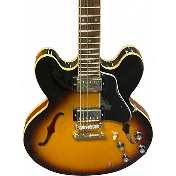 Used Epiphone ES335 Vintage Sunburst Hollow Body Electric Guitar