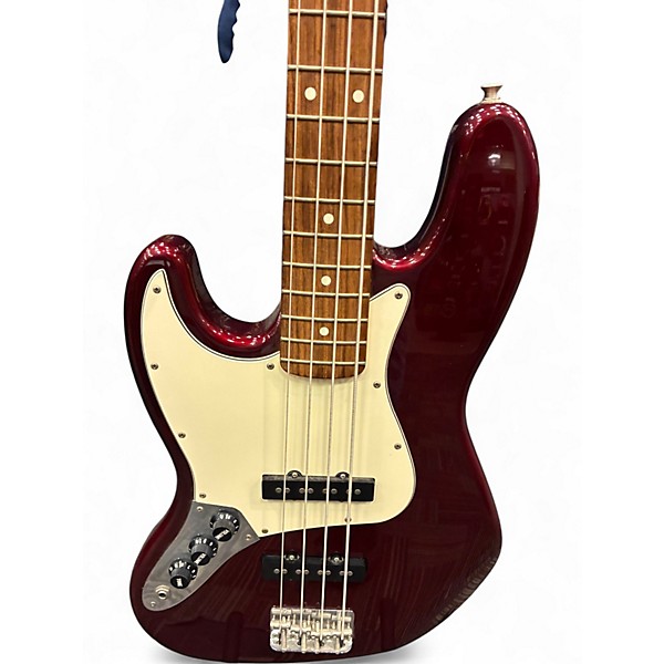 Used Fender Standard Jazz Bass Maroon Electric Bass Guitar