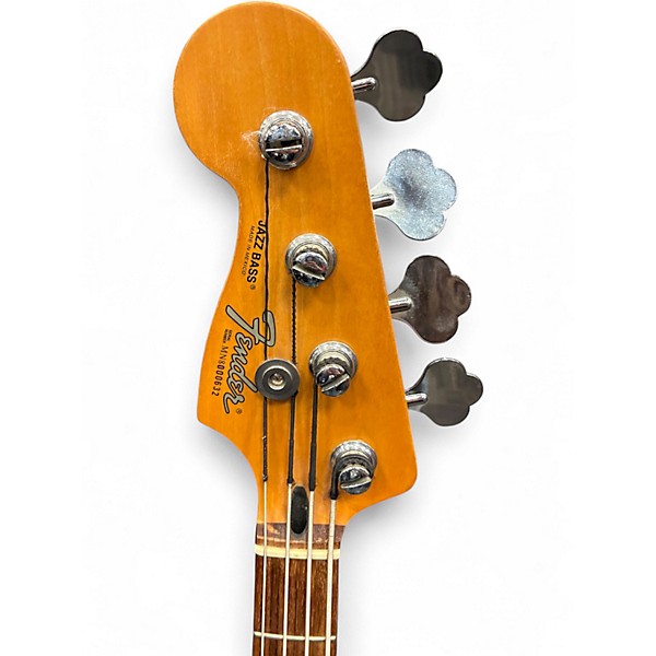 Used Fender Standard Jazz Bass Maroon Electric Bass Guitar