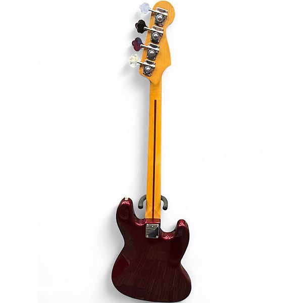Used Fender Standard Jazz Bass Maroon Electric Bass Guitar