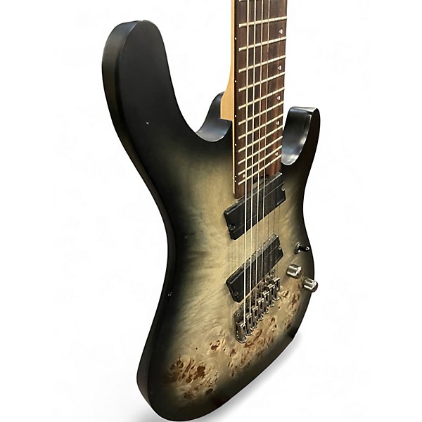 Used Cort KX507MS TRANS CHARCOAL BURL Solid Body Electric Guitar