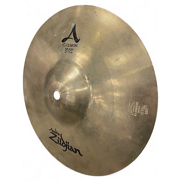 Used Zildjian 10in A Custom Splash Cymbal