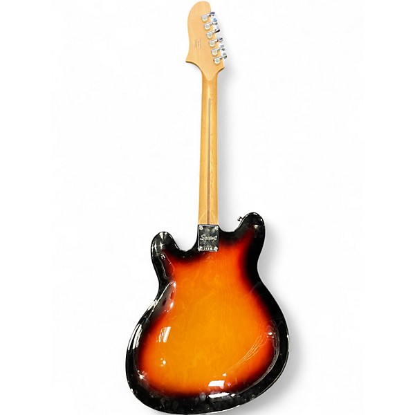Used Squier Affinity Series Starcaster Hollow 2 Tone Sunburst Hollow Body Electric Guitar