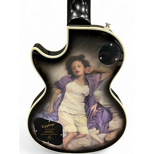 Used Epiphone Adam Jones Signature Art Series Les Paul Custom Silverburst  SILVER BURST Solid Body Electric Guitar