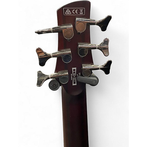 Used Ibanez SRF706 2 Tone Sunburst Electric Bass Guitar