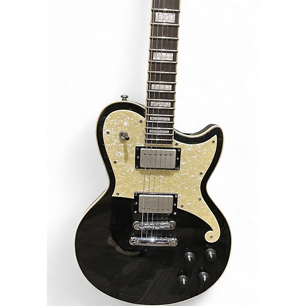 Used D'Angelico Premier Series Atlantic Black Flake Solid Body Electric Guitar