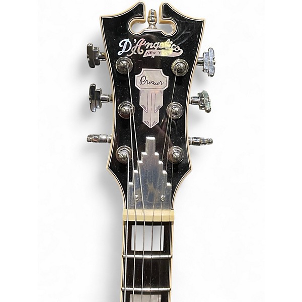 Used D'Angelico Premier Series Atlantic Black Flake Solid Body Electric Guitar