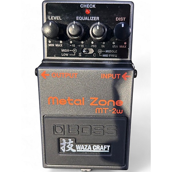 Used BOSS MT2W Metal Zone Waza Craft Effect Pedal