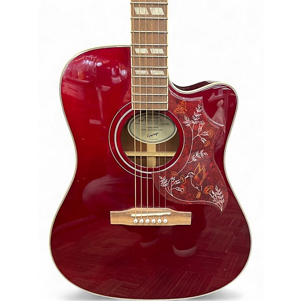 Used Epiphone HUMMINGBIRD EC STUDIO Tobacco Sunburst Acoustic Electric Guitar