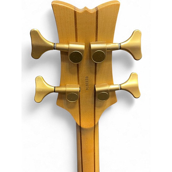 Used Schecter Guitar Research STILETTO DIAMOND STRING Natural Electric Bass Guitar