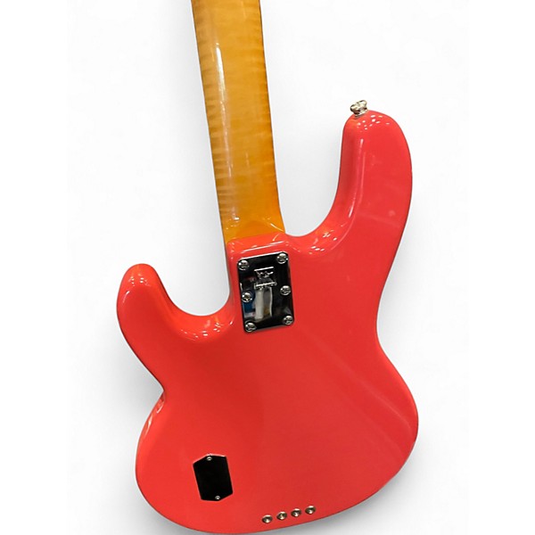 Used Ernie Ball Music Man Stingray H Fiesta Red Electric Bass Guitar
