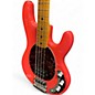 Used Ernie Ball Music Man Stingray H Fiesta Red Electric Bass Guitar