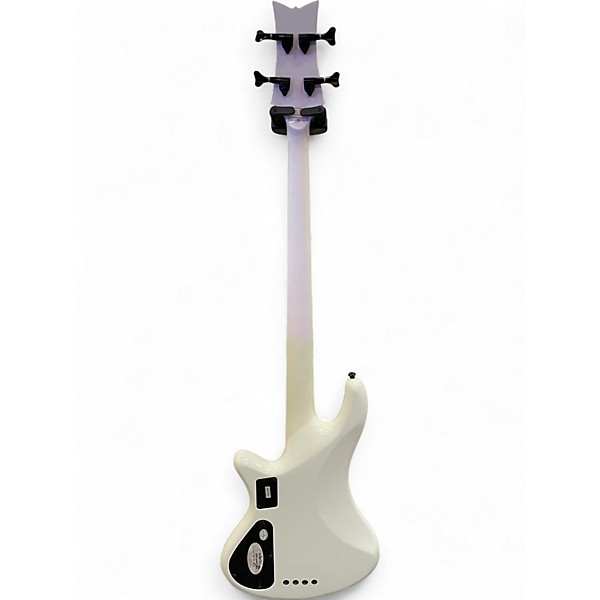Used Schecter Guitar Research Schecter Stiletto Stage-4  Arctic White Electric Bass Guitar