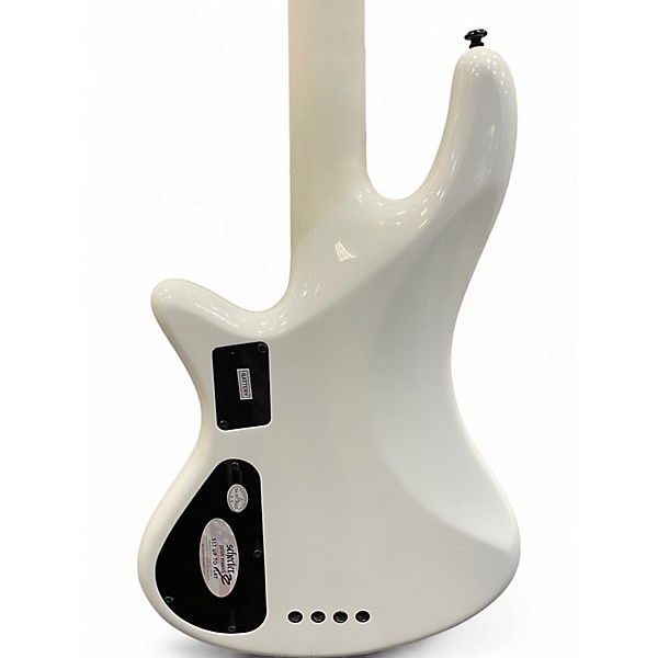 Used Schecter Guitar Research Schecter Stiletto Stage-4  Arctic White Electric Bass Guitar