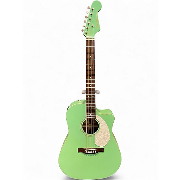 Used Fender Sonoran SCE Seafoam Green Acoustic Electric Guitar