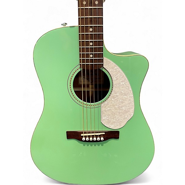 Used Fender Sonoran SCE Seafoam Green Acoustic Electric Guitar