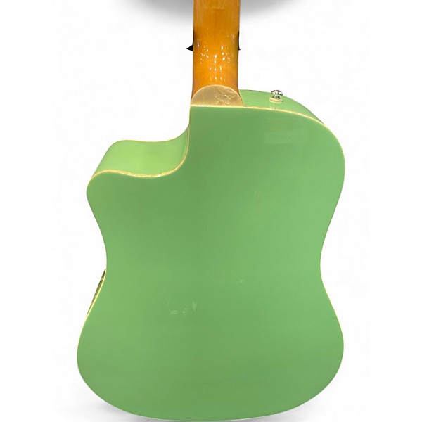 Used Fender Sonoran SCE Seafoam Green Acoustic Electric Guitar