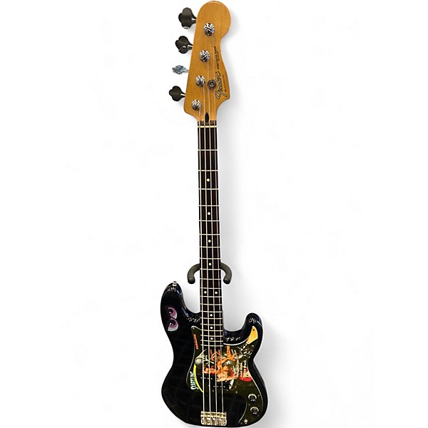 Used Fender Standard Precision Bass Black Electric Bass Guitar