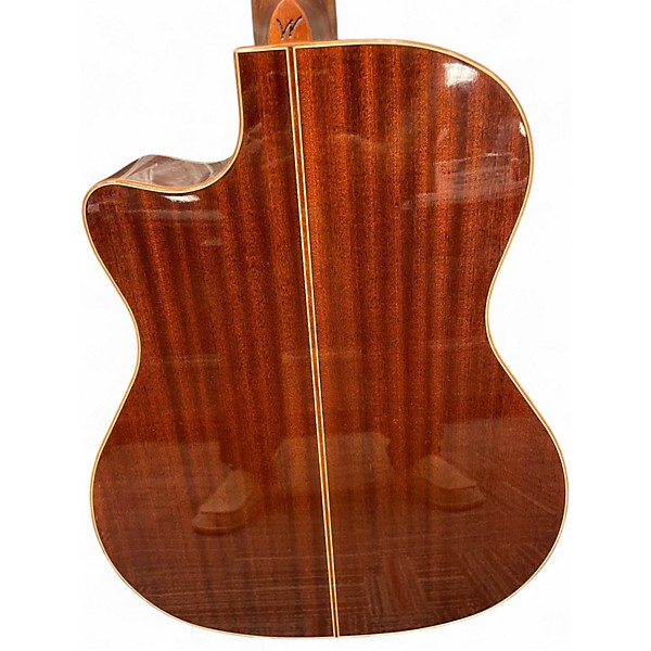 Used Washburn wcg15sce12-0 Natural 12 String Acoustic Electric Guitar