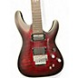 Used Schecter Guitar Research c1 fr s platinum Crimson Burst Solid Body Electric Guitar