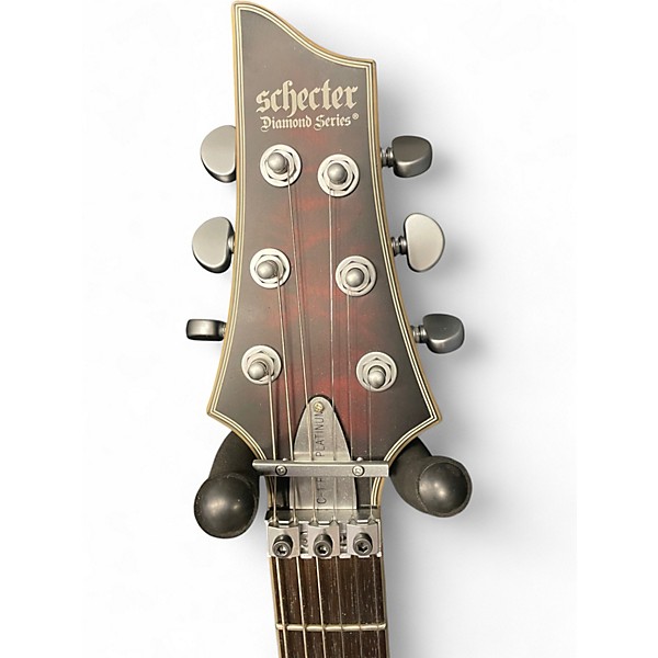 Used Schecter Guitar Research c1 fr s platinum Crimson Burst Solid Body Electric Guitar