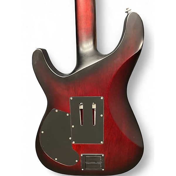 Used Schecter Guitar Research c1 fr s platinum Crimson Burst Solid Body Electric Guitar