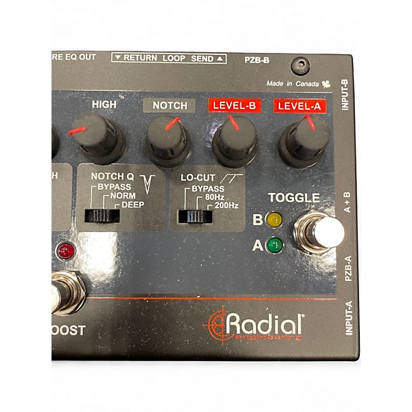 Used Radial Engineering Tonebone PZ-Pre Acoustic Direct Box Preamp Guitar Preamp