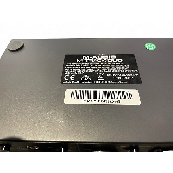 Used M Audio M TRACK DUO Audio Interface