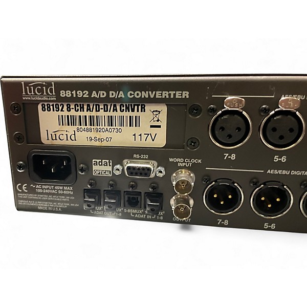 Used Lucid 88192 A/D D/A CONVERTER Audio Converter