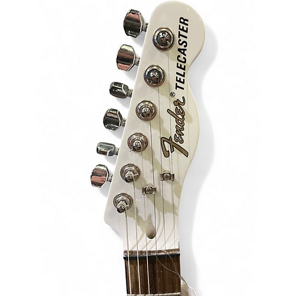 Used Fender JA90 Jim Adkins Thinline Telecaster Alpine White Hollow Body Electric Guitar